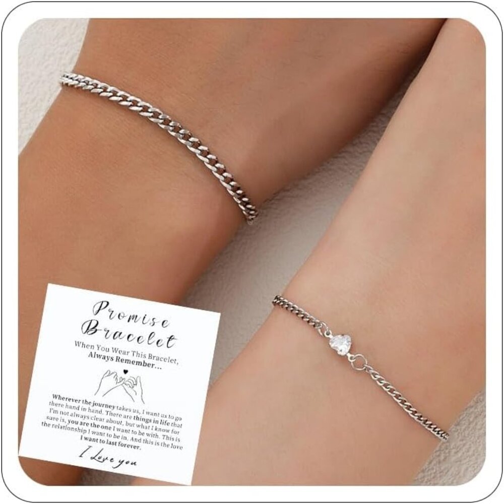 Promise Couple Bracelets For Women Men Permanent Bracelets For Couples Soulmate